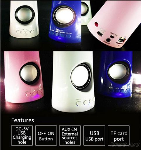 Bluetooth Speakers LED Dancing Water Show Music Fountain Light